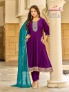 Ekta By Aanchi Vichitra Silk Embroidery Anarakali Set 